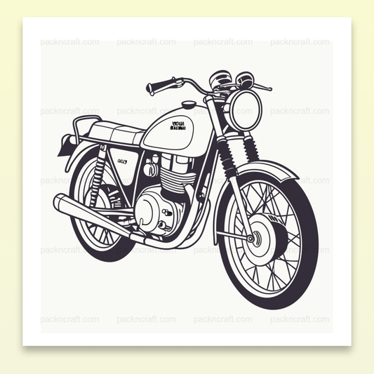 Illustration rétro Honda CB450 1965 pour projets DIY et déco vintage.