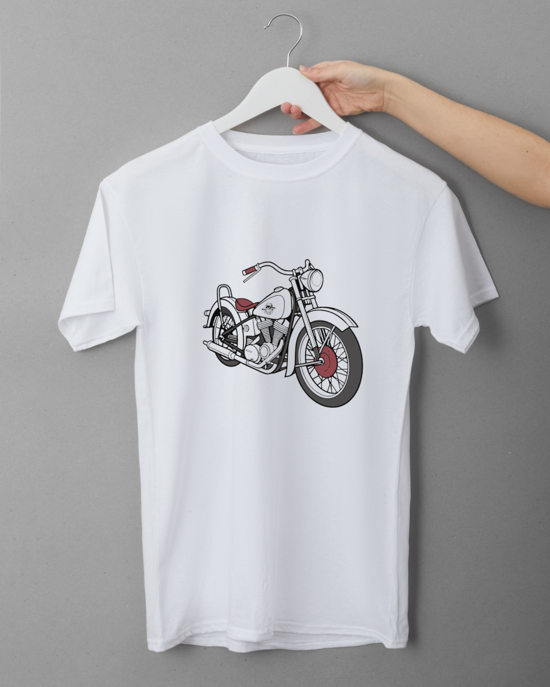 T-shirt tendance avec Harley Knucklehead ancien