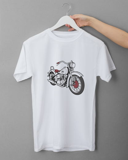 T-shirt tendance avec Harley Knucklehead ancien