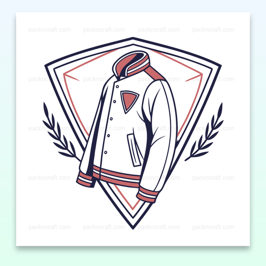 Illustration vectorielle de veste varsity en style doodle pour divers usages créatifs.
