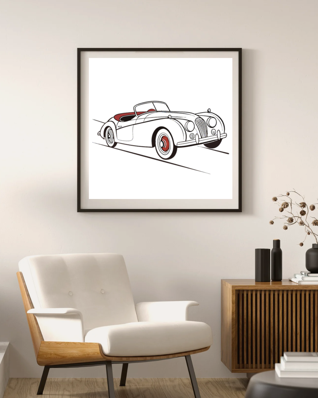 Illustration Jaguar XK120 rétro en cadre moderne, Motif Jaguar XK120 sur chemise vintage, SVG Jaguar XK120 pour usage artistique, Élégante Jaguar XK120 sur mug de collection, Sticker Jaguar XK120 pour passionnés auto