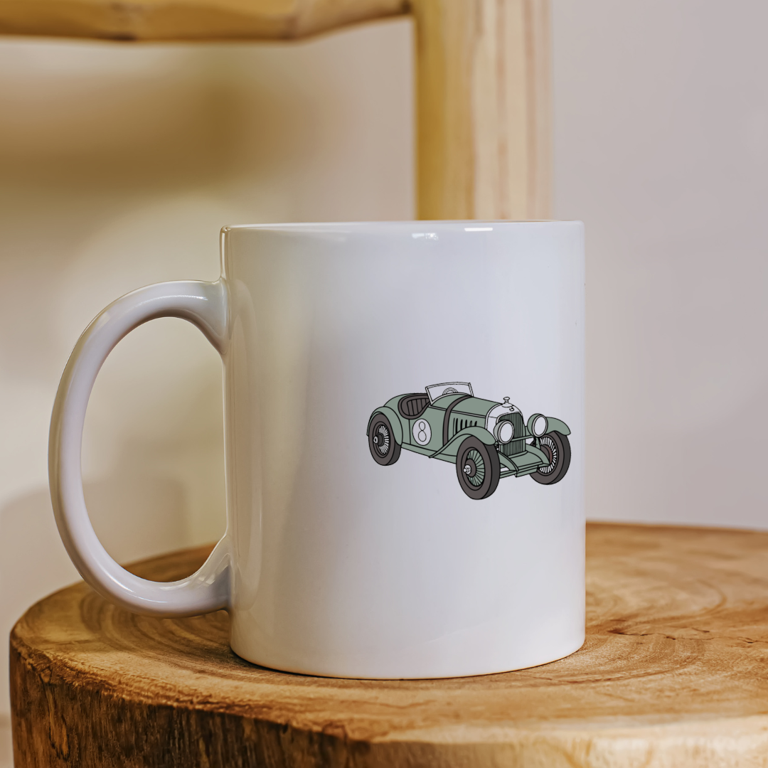 Voiture de course vintage | SVG classique | Rétro