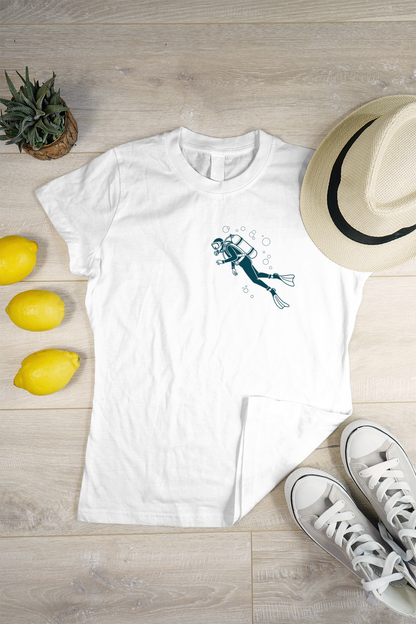 Plongeur en Exploration | SVG Minimaliste | Aventure Sous-Marine