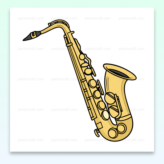 Illustration vectorielle d'un saxophone en style vintage