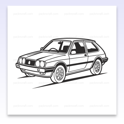 SVG de la Talbot Samba en mode rallye pour designs dynamiques.