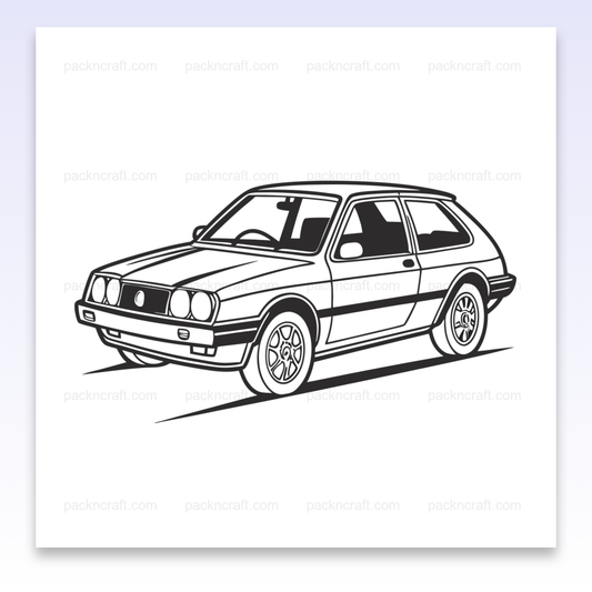 SVG de la Talbot Samba en mode rallye pour designs dynamiques.