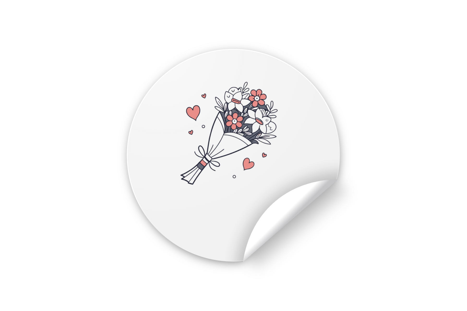 Sticker de bouquet de mariage vintage pour embellir vos projets créatifs
