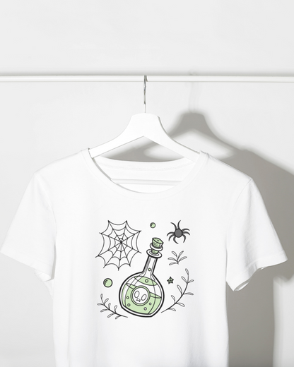 T-shirt Halloween avec motif mystique de potion magique en pleine effervescence