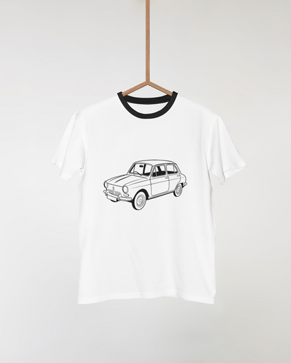T-shirt avec imprimé voiture vintage, ajoutant du style rétro à votre garde-robe.