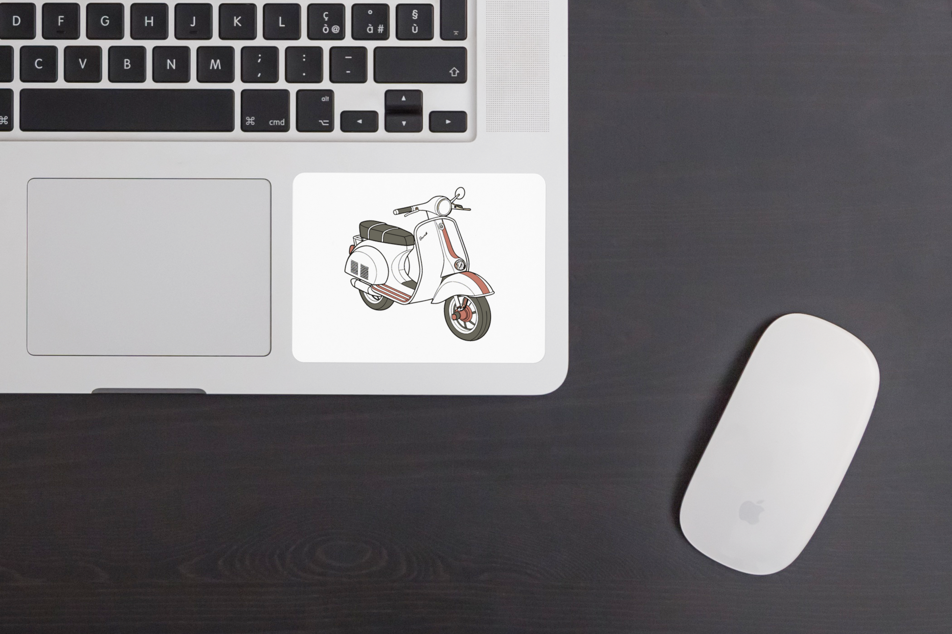 Sticker de Lambretta 1950s, idéal pour personnalisation d'objets