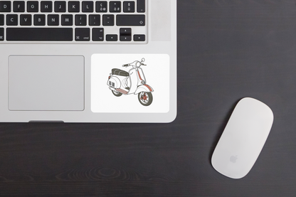 Sticker de Lambretta 1950s, idéal pour personnalisation d'objets