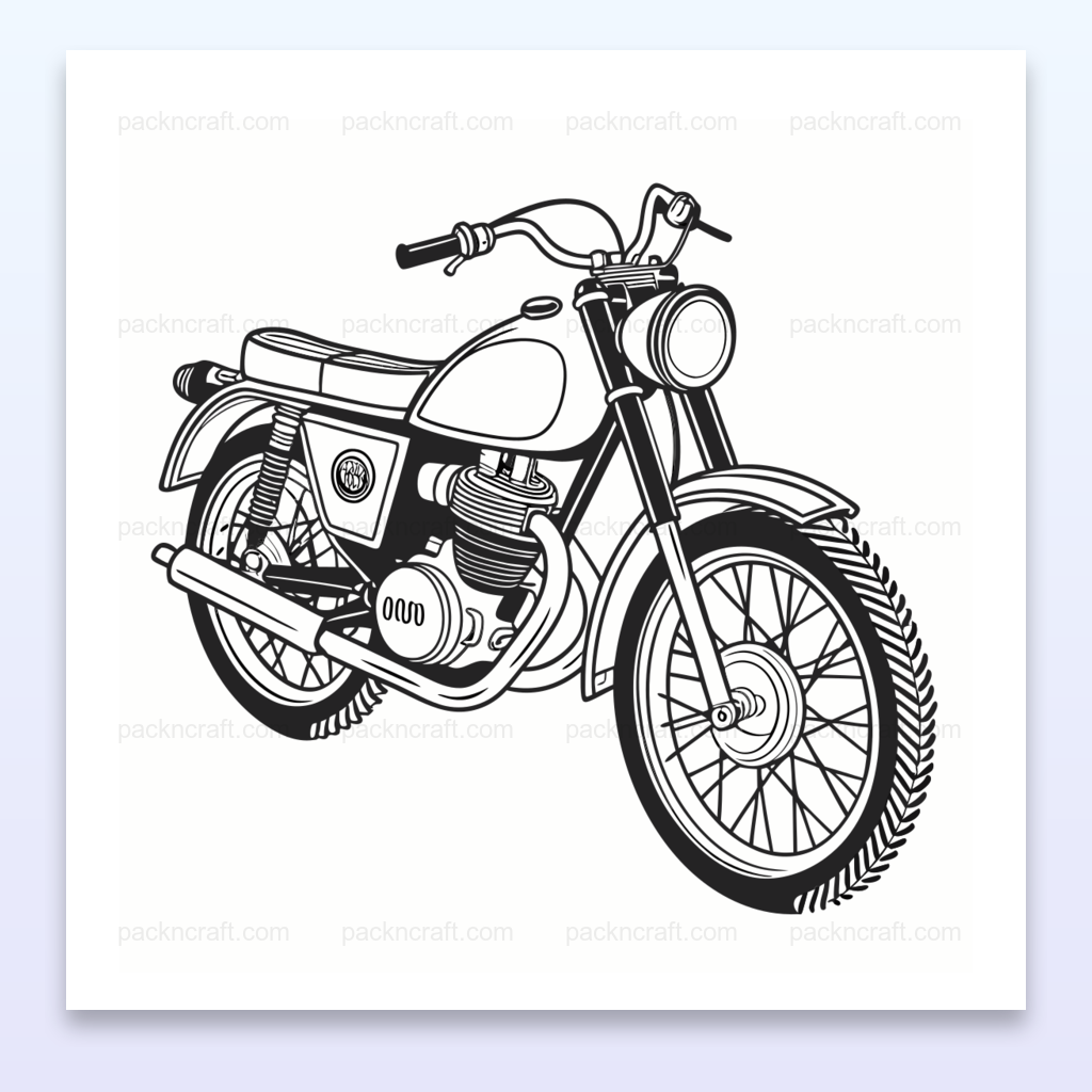 Dessin vintage de la moto Montesa Impala des années 1960 en format SVG.