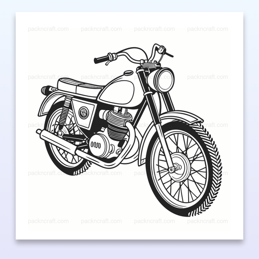 Dessin vintage de la moto Montesa Impala des années 1960 en format SVG.