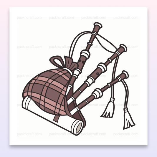 Illustration vectorielle d'une cornemuse écossaise idéale pour la musique celtique.