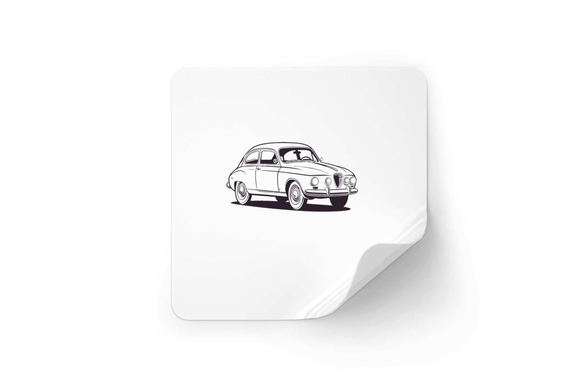 Sticker de voiture rétro pour personnalisation et design