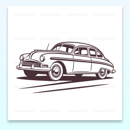 Illustration vectorielle Hudson Hornet pour projets vintage et rétro., Sticker Hudson Hornet 1951, idéal pour décors personnalisés., Cadre Hudson Hornet 1951 dans un style rétro pour décoration murale., Mug personnalisé avec Hudson Hornet 1951, parfait pour les amateurs de voitures classiques., T-shirt Hudson Hornet 1951, mode rétro pour passionnés d'automobiles.