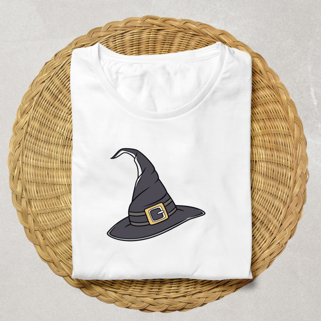 T-shirt affichant un élégant motif de chapeau de sorcière pour Halloween