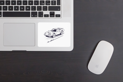 Sticker à coller avec illustration de la Stratos classique