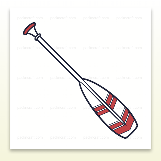 Illustration de pagaie en style SVG pour créations DIY et marines