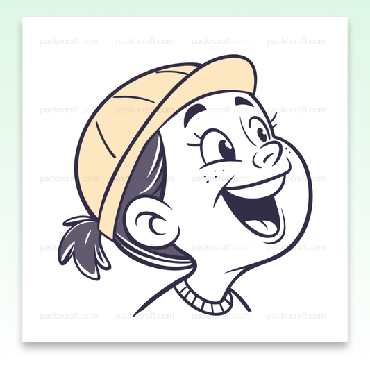 Illustration d'un enfant joyeux explorateur, usage créatif et éducatif.