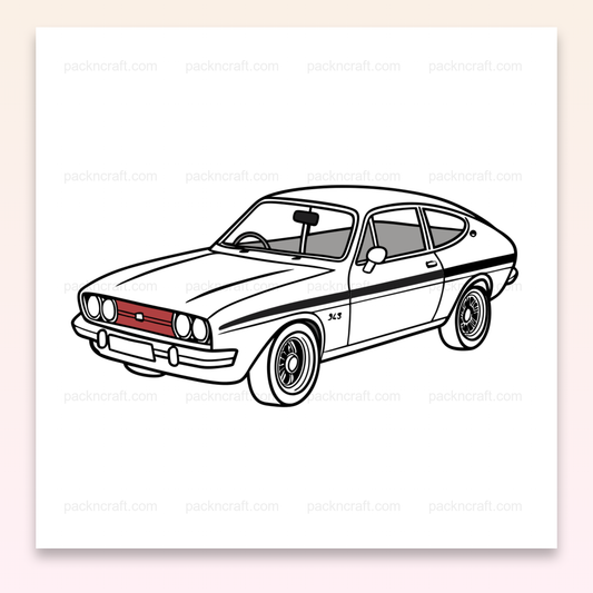 Illustration expressive de voiture vintage, design pour papeterie créative., Image vintage de voiture sur tasse, idéale pour la personnalisation., Sticker rétro de voiture vintage pour projets DIY uniques., T-shirt avec illustration rétro de voiture, parfait pour les amateurs d'automobiles., Cadre déco avec design de voiture vintage, ambiance rétro assurée.