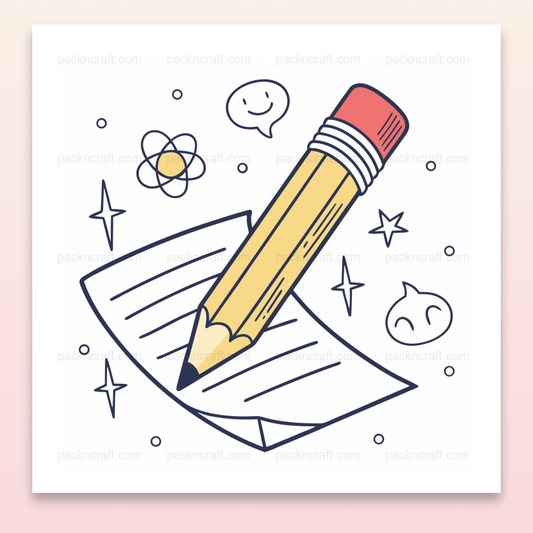 Illustration vectorielle d'un crayon joyeux pour projets scolaires et créatifs