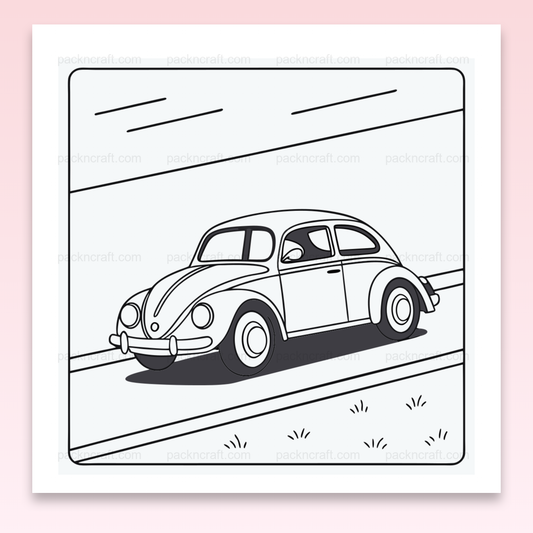 Illustration vectorielle de voiture rétro, idéal pour décor vintage et DIY