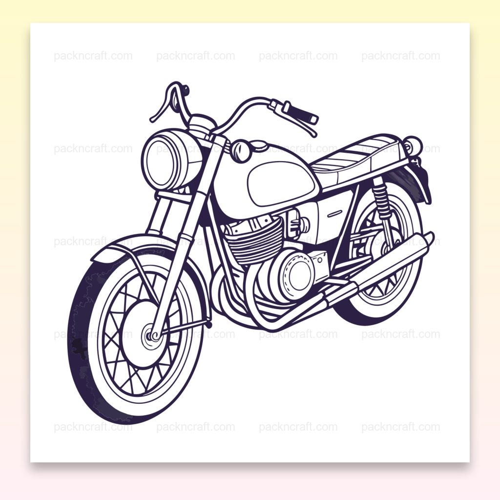 Moto Guzzi V7 1967 en illustration vectorielle, usage papeterie