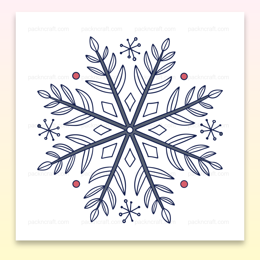 Illustration vectorielle de flocon élégant et festif pour projets DIY et décoratifs