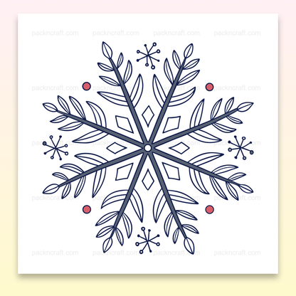 Illustration vectorielle de flocon élégant et festif pour projets DIY et décoratifs