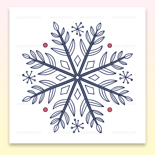 Illustration vectorielle de flocon élégant et festif pour projets DIY et décoratifs