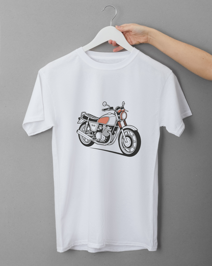 Motif Suzuki GS1000 1978 sur t-shirt, idéal pour fan de motos.