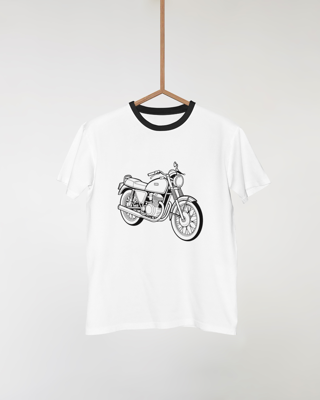 Visuel Kawasaki H1 pour t-shirt montrant l'esthétique rétro et unique.