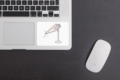 Microphone sur scène | Vintage SVG | Ambiance musicale