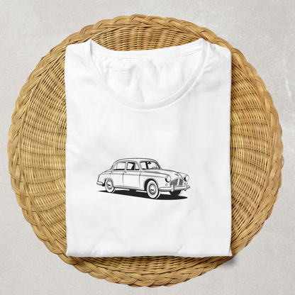 T-shirt au motif voiture rétro, style années 60
