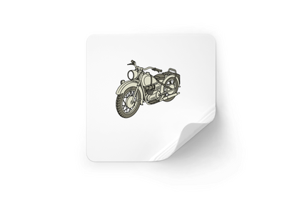 Sticker vintage de la moto Zundapp KS750 1941 pour décor DIY.