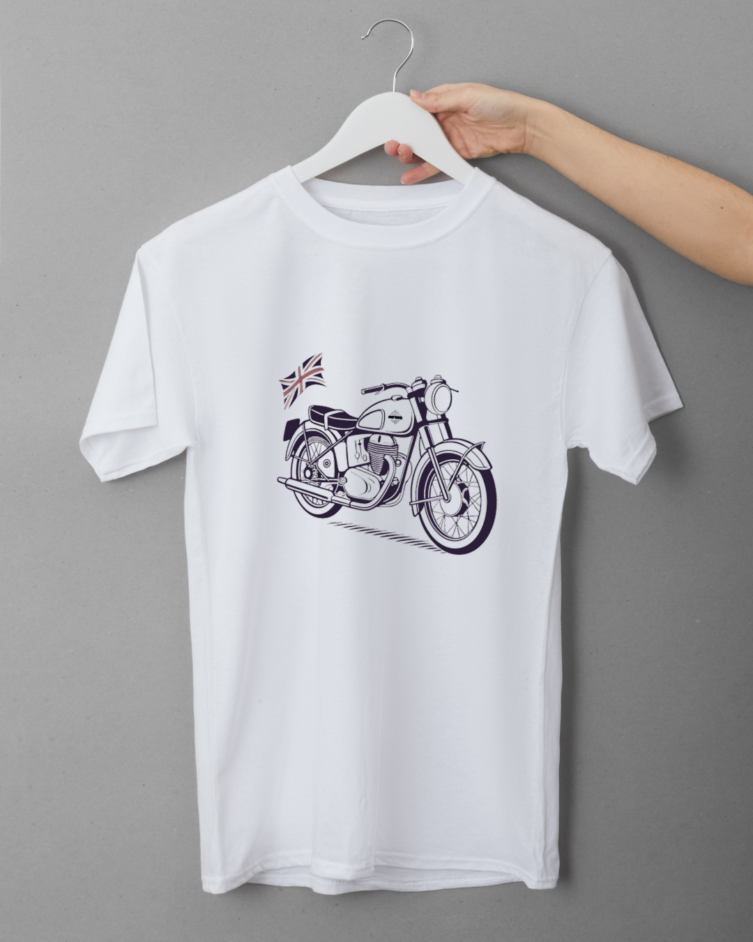 T-shirt avec impression de la moto BSA Gold Star 1955