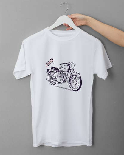 T-shirt avec impression de la moto BSA Gold Star 1955