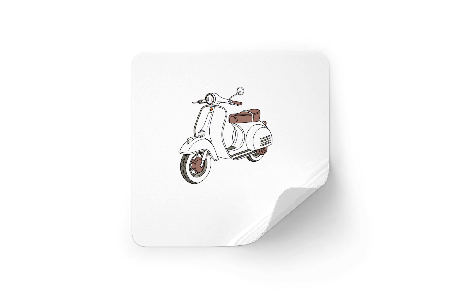 Sticker vintage Zundapp Bella, parfait pour DIY et décoration.