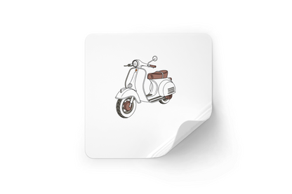Sticker vintage Zundapp Bella, parfait pour DIY et décoration.