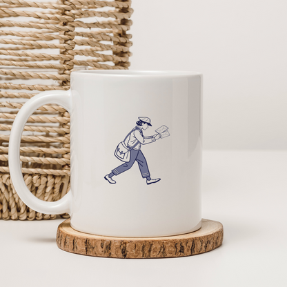 Facteur En Course | Style Vintage SVG | Thème Postal