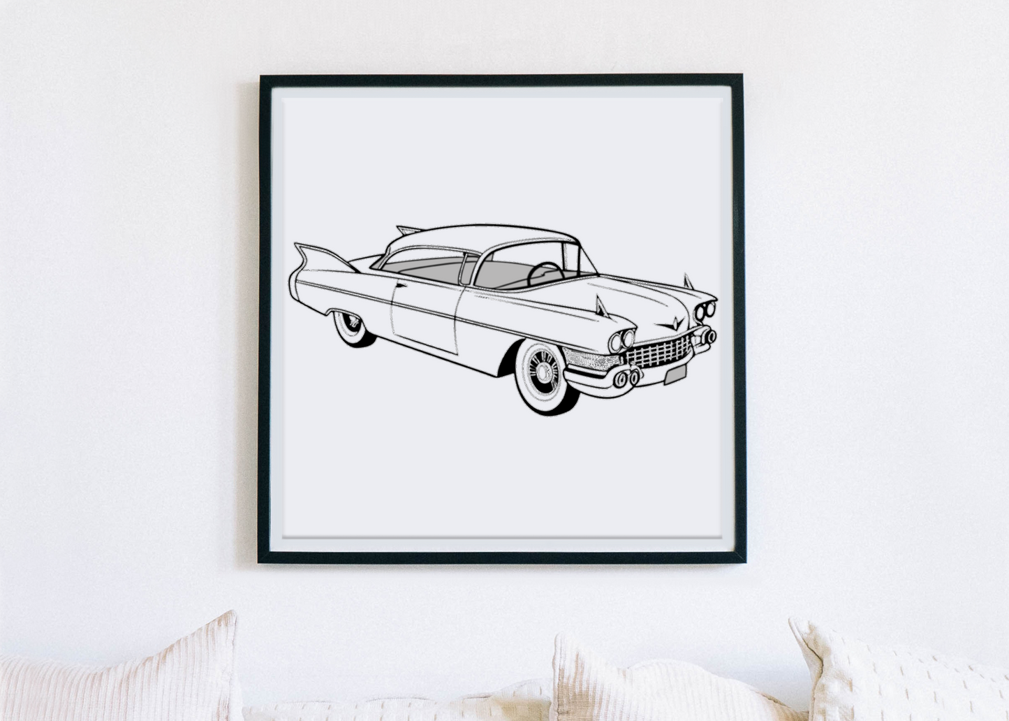 Elegant Cadillac on Mug | Retro Style SVG | Vintage Theme