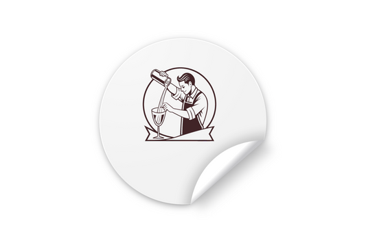 Illustration vintage de barman versant un cocktail, idéale pour stickers, Barman versant un verre, style cadre classique pour décoration rétro, Élégant design de mixologue versant, parfait pour affiches originales, Illustration de barman sur mug, ajout rétro pour votre collection, Élégant design de barman pour t-shirts, style vintage chic