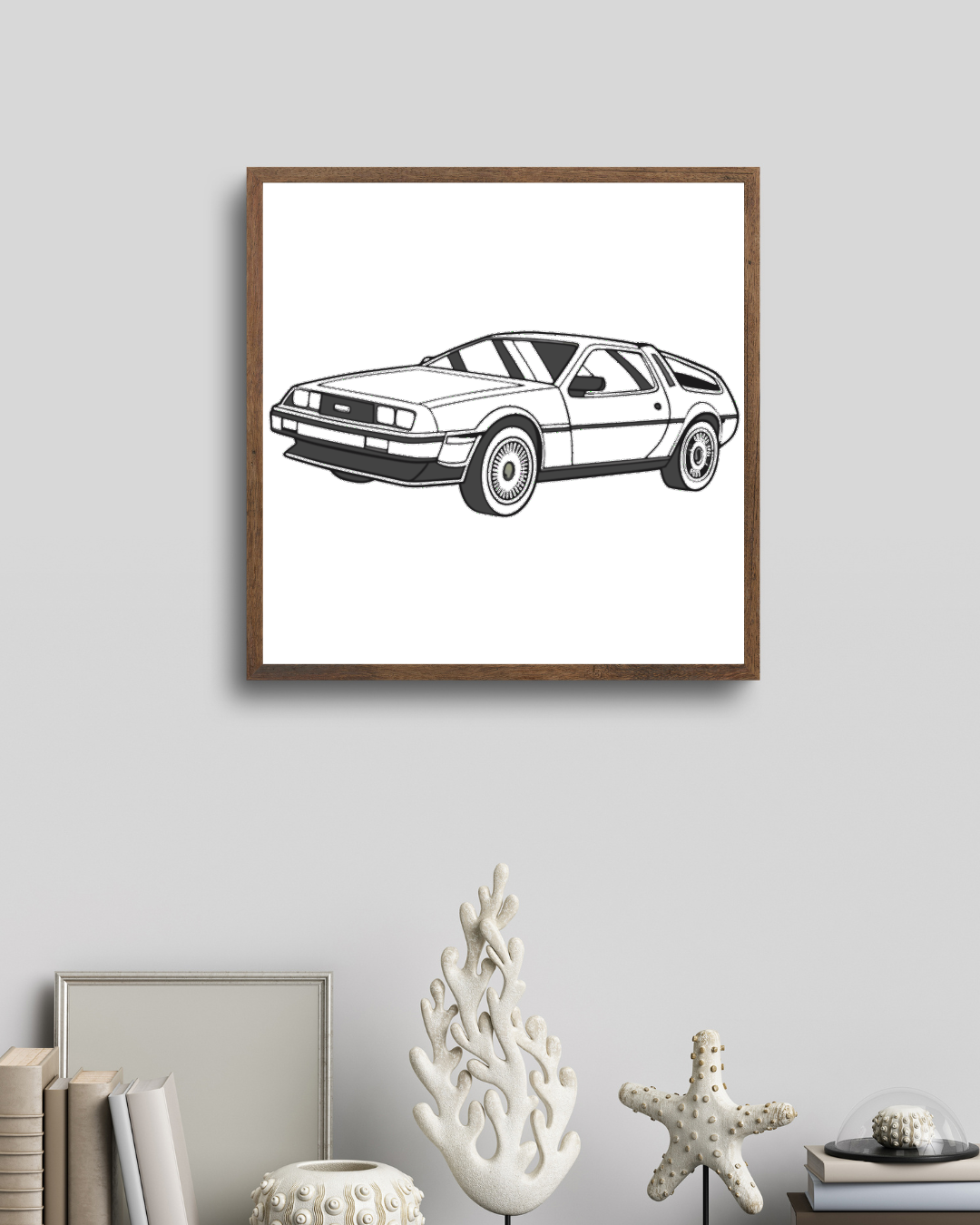 DeLorean Vintage en Mouvement | Style Rétro | Voiture Iconique