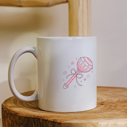 Sceptre kawaii sur mug, apportant une touche enchantée au quotidien.