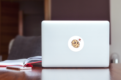 Sticker cookie kawaii mignon, idéal pour personnaliser vos affaires.
