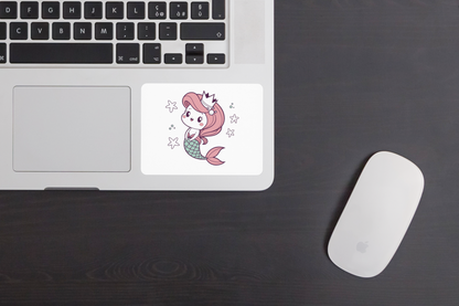 Sticker kawaii de sirène pour scrapbooking et décoration créative