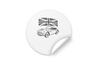 Voiture Vintage en Action | Style Retro SVG | Thème Britannique