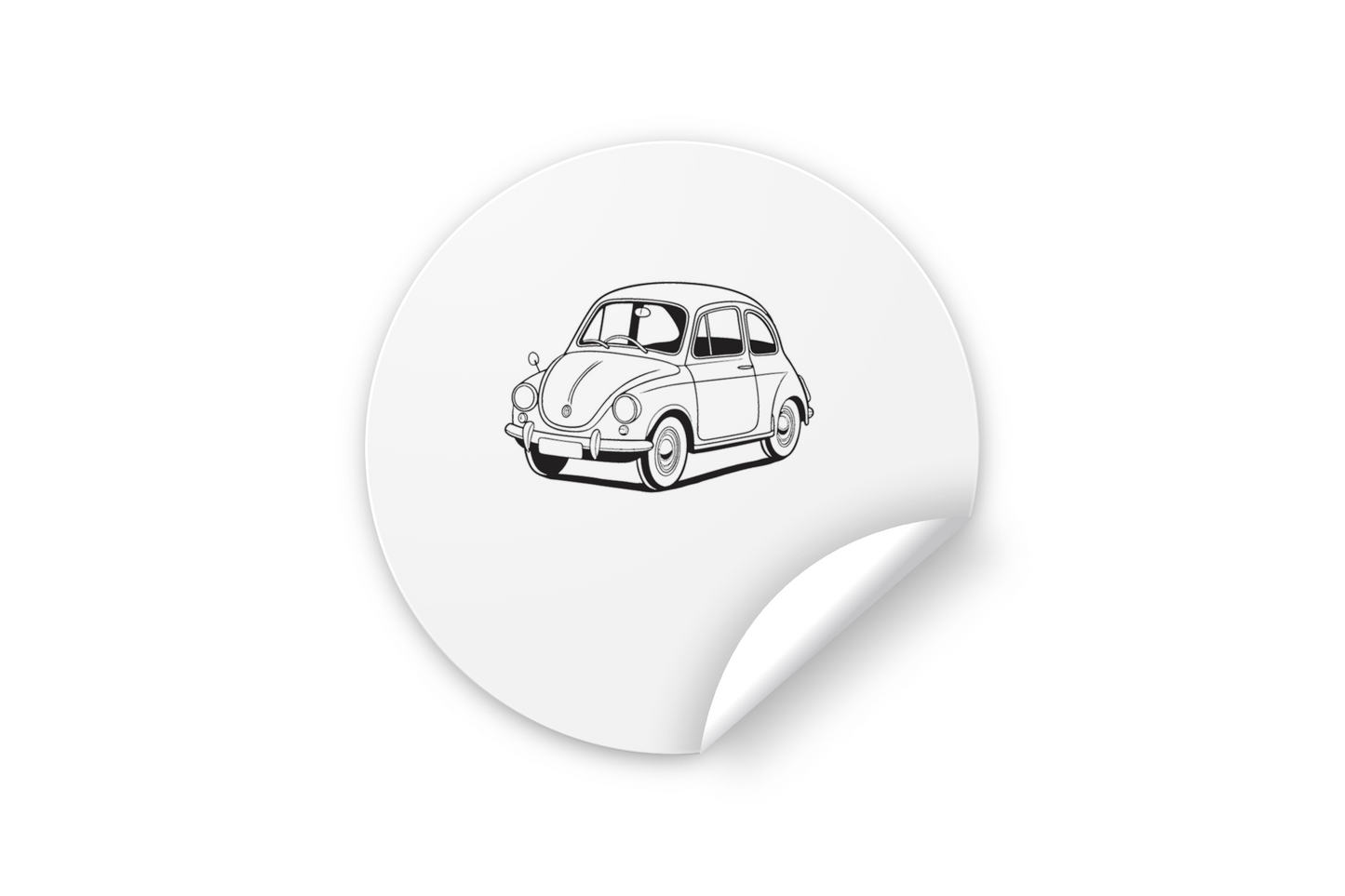 Sticker de voiture rétro vintage pour décorer vos accessoires.