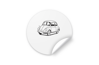 Sticker de voiture rétro vintage pour décorer vos accessoires.